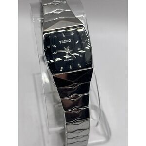 Techno Elegance Women's Quartz Watch Stainless Steel 6" Band- New Battery